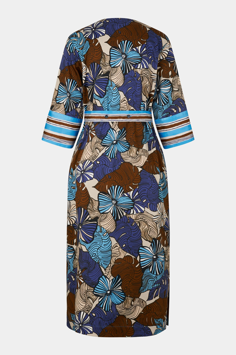 BOGNER Debbie Dress in Dark blue/Light blue/Brown outlook