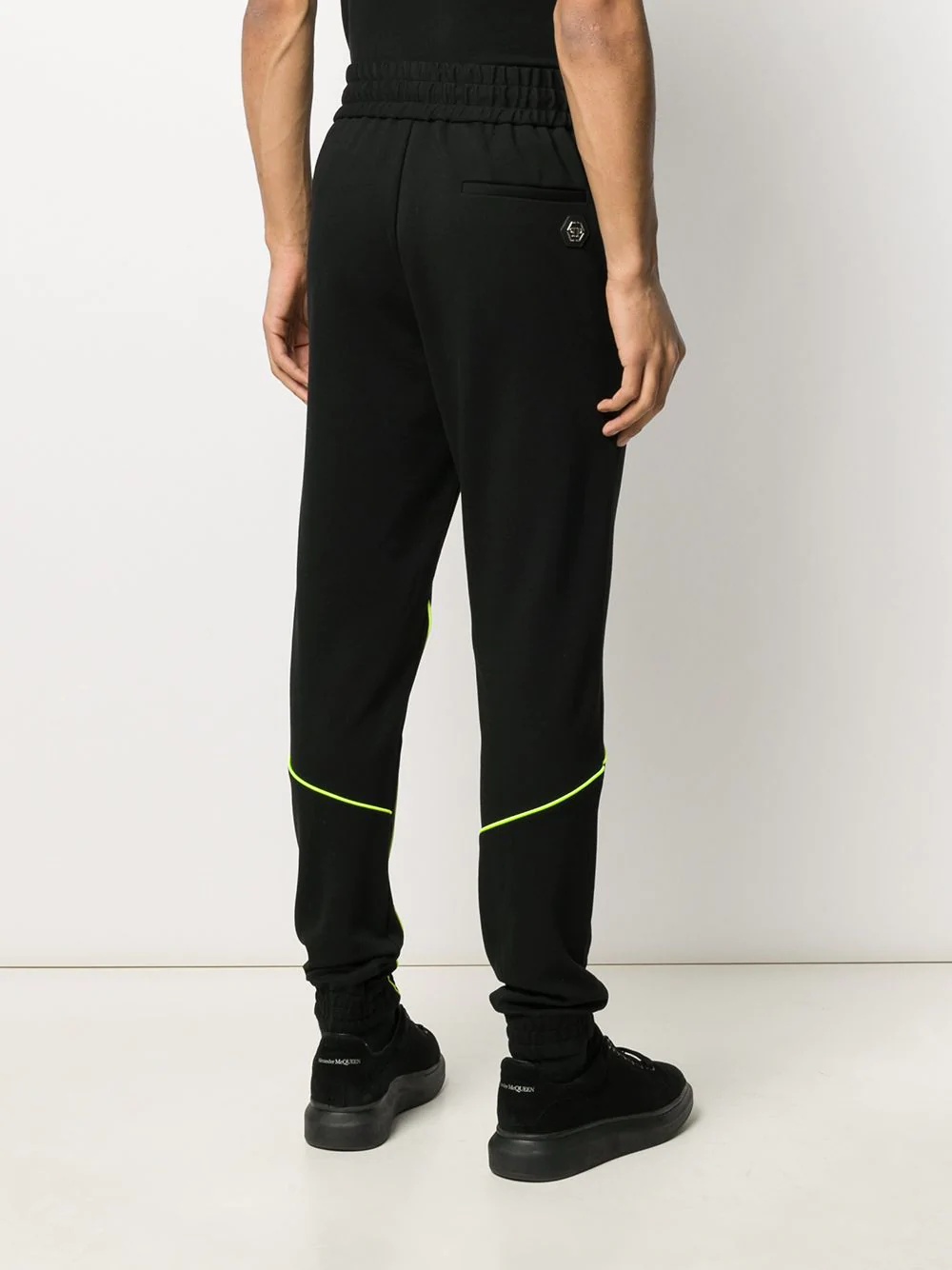 two tone track trousers - 4