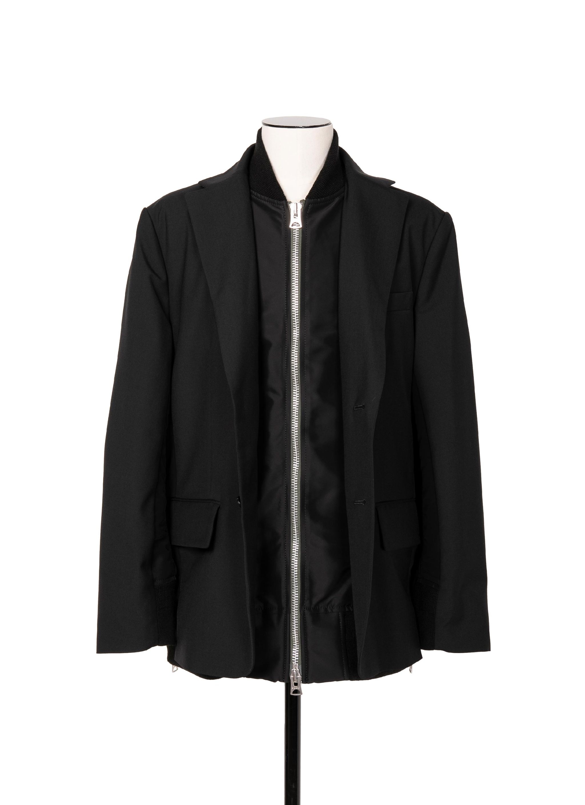 sacai Suiting x Nylon Twill Jacket | REVERSIBLE