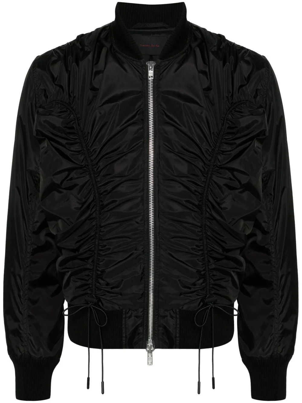 ruched bomber jacket - 1