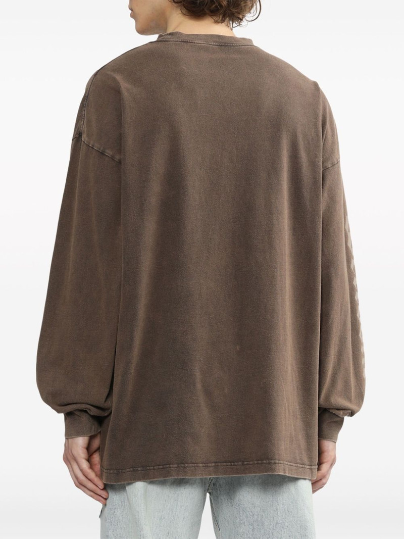 Gothic logo-print cotton sweatshirt 4