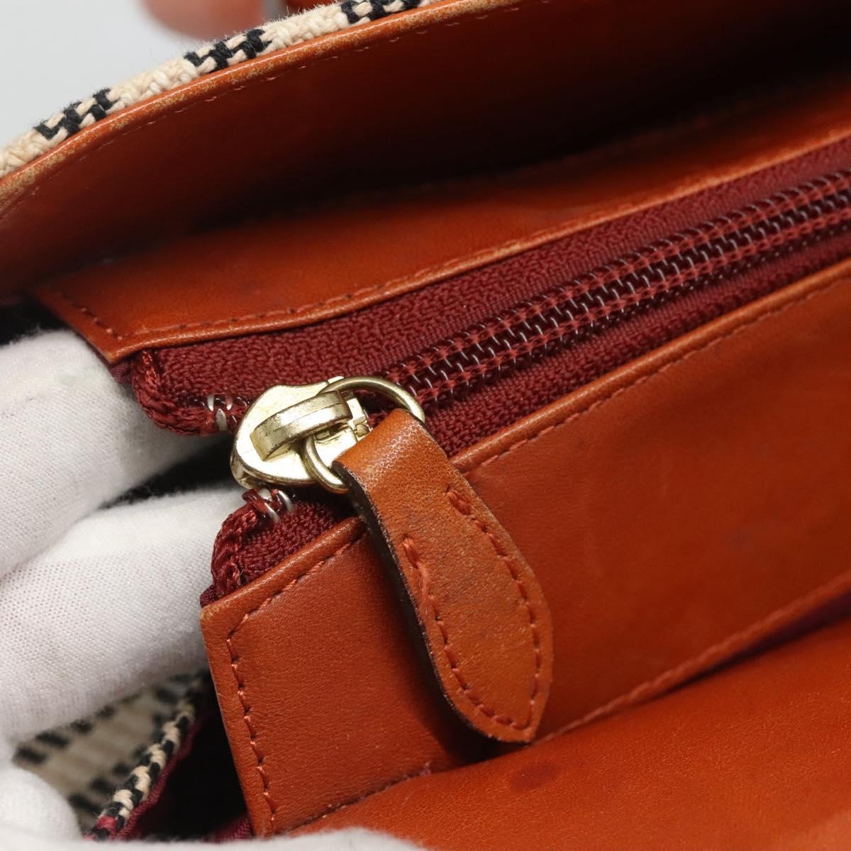 Burberry Nova Check Hand Bag Wool Beige Gold - 10