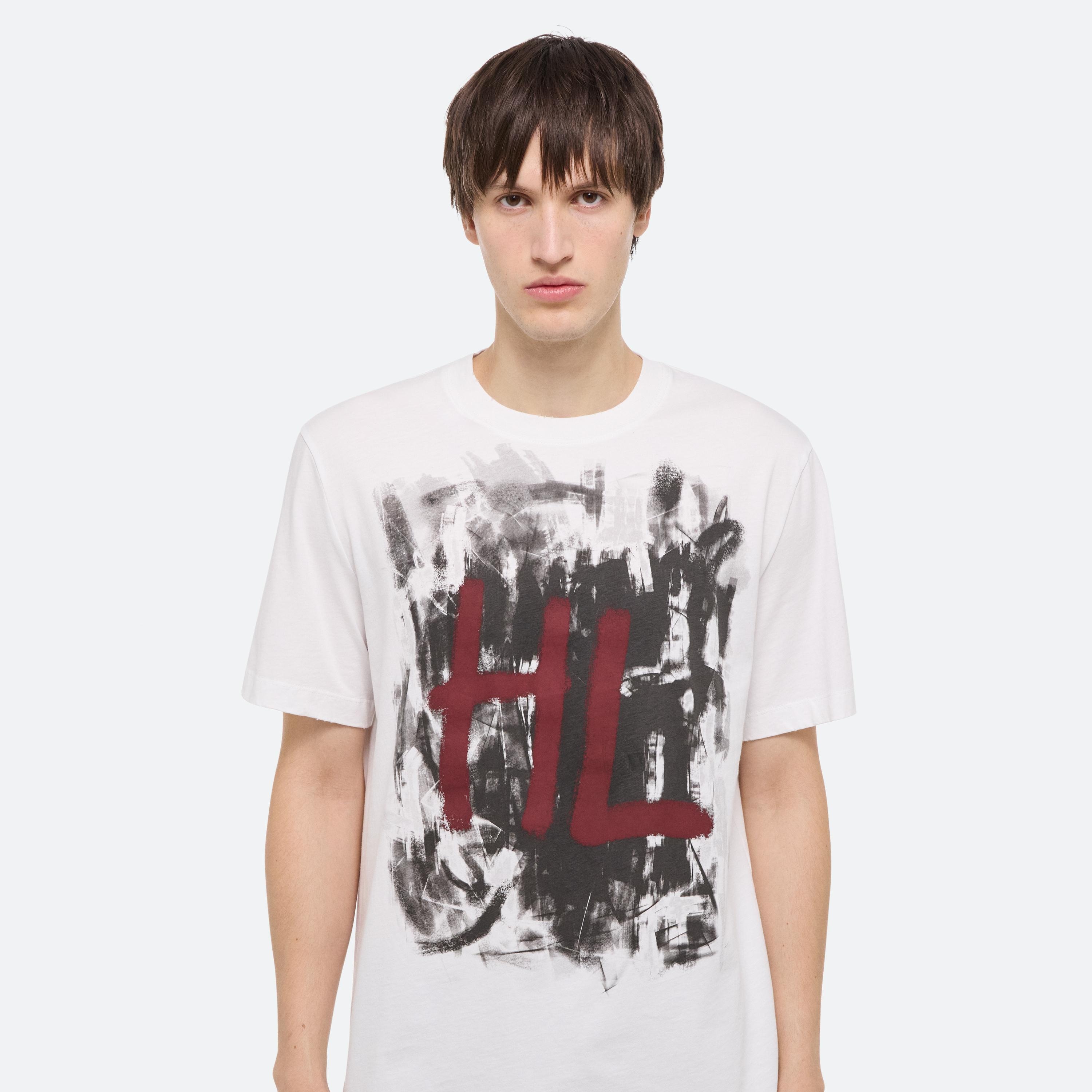 WHITE SCRIBBLE TEE - 6