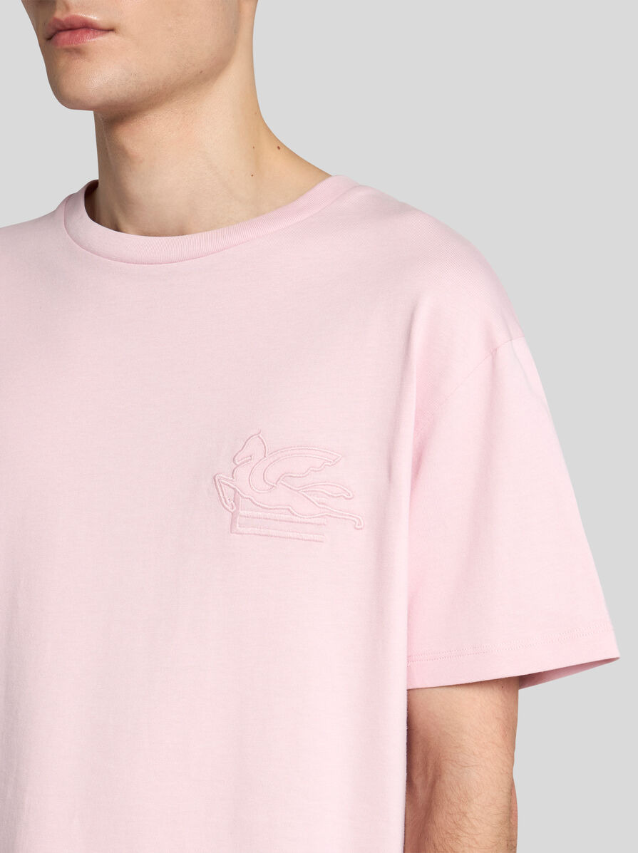 T-SHIRT WITH PEGASO EMBROIDERY - 3