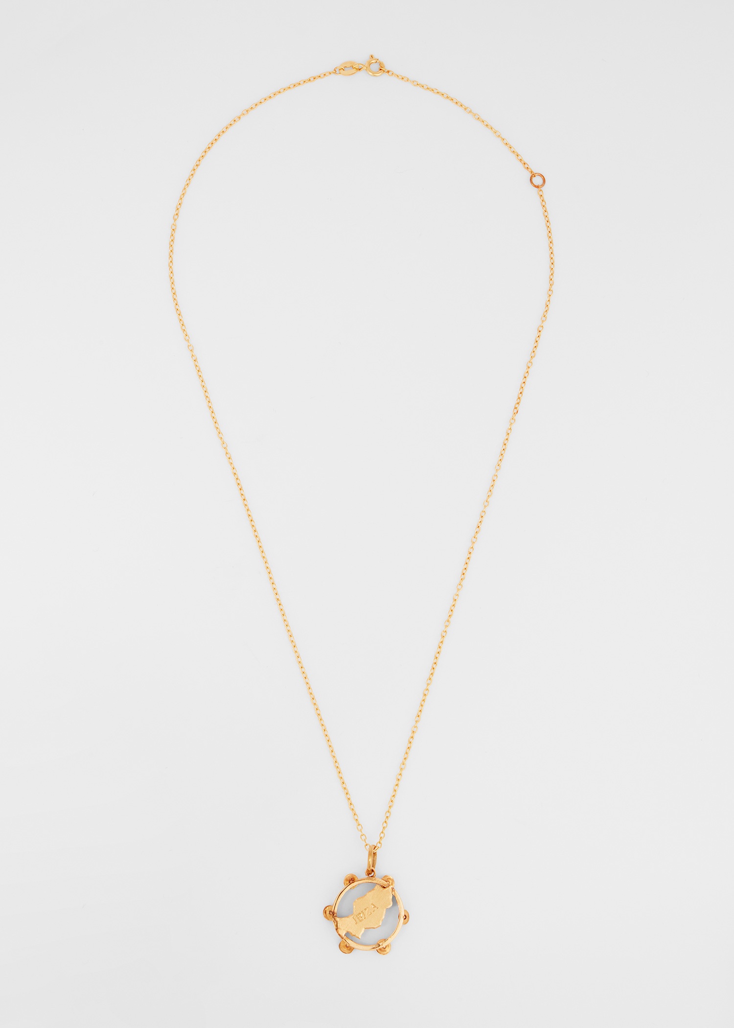 'Articulated Ibiza Tambourine' Vintage Gold Necklace by Baroque Rocks - 2