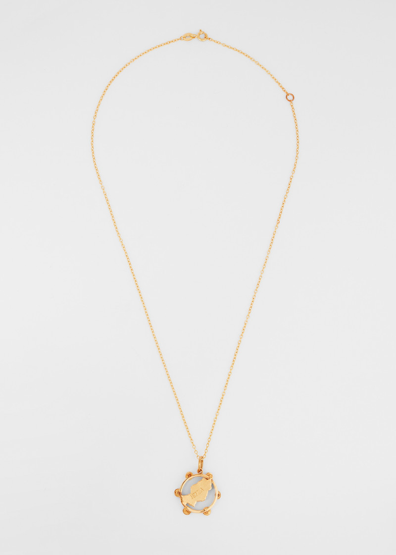Paul Smith 'Articulated Ibiza Tambourine' Vintage Gold Necklace by Baroque Rocks outlook