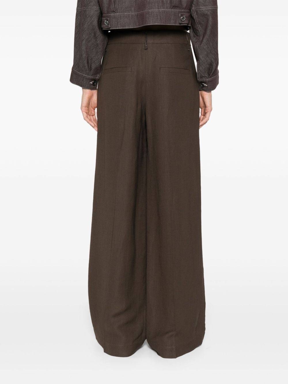 pleat-detailing trousers - 4