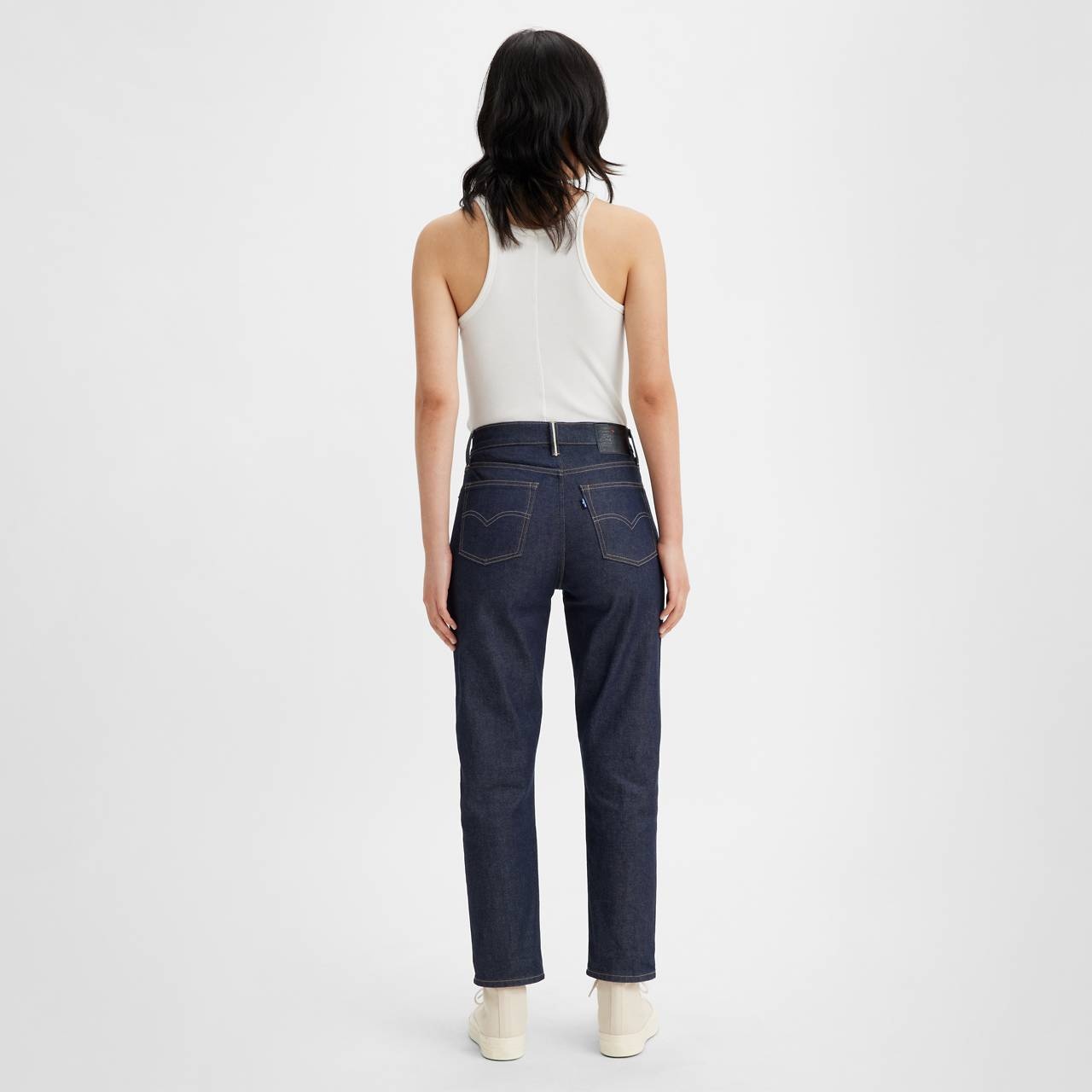 JAPANESE SELVEDGE HIGH RISE BOYFRIEND WOMEN'S JEANS - 5