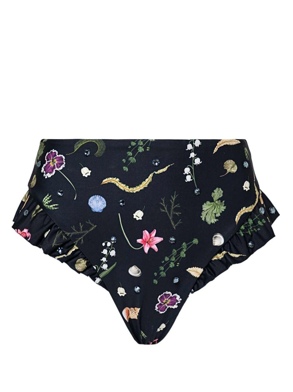 Jengibre Tesoro floral-print bikini bottoms - 1