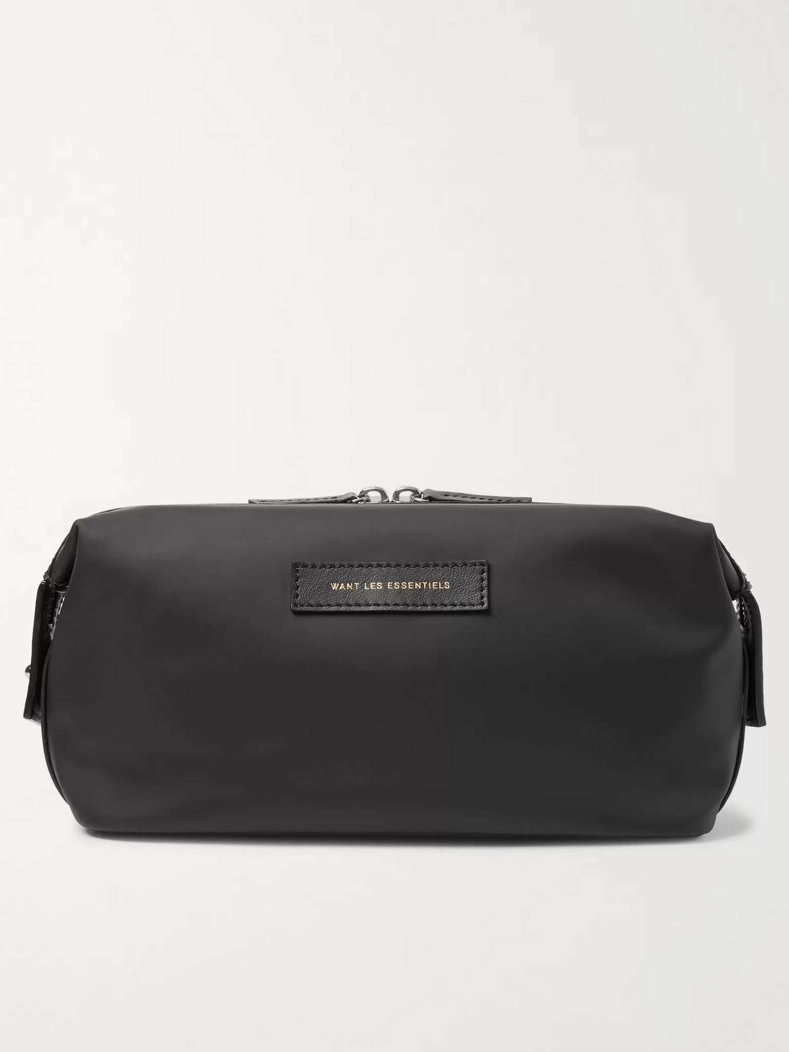 Kenyatta Leather-Trimmed Nylon Wash Bag - 1