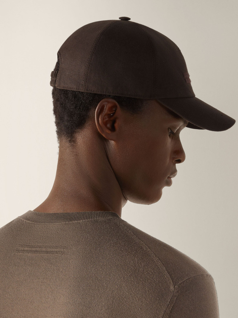ZEGNA DARK TAUPE PREMIUM COTTON T-SHIRT outlook