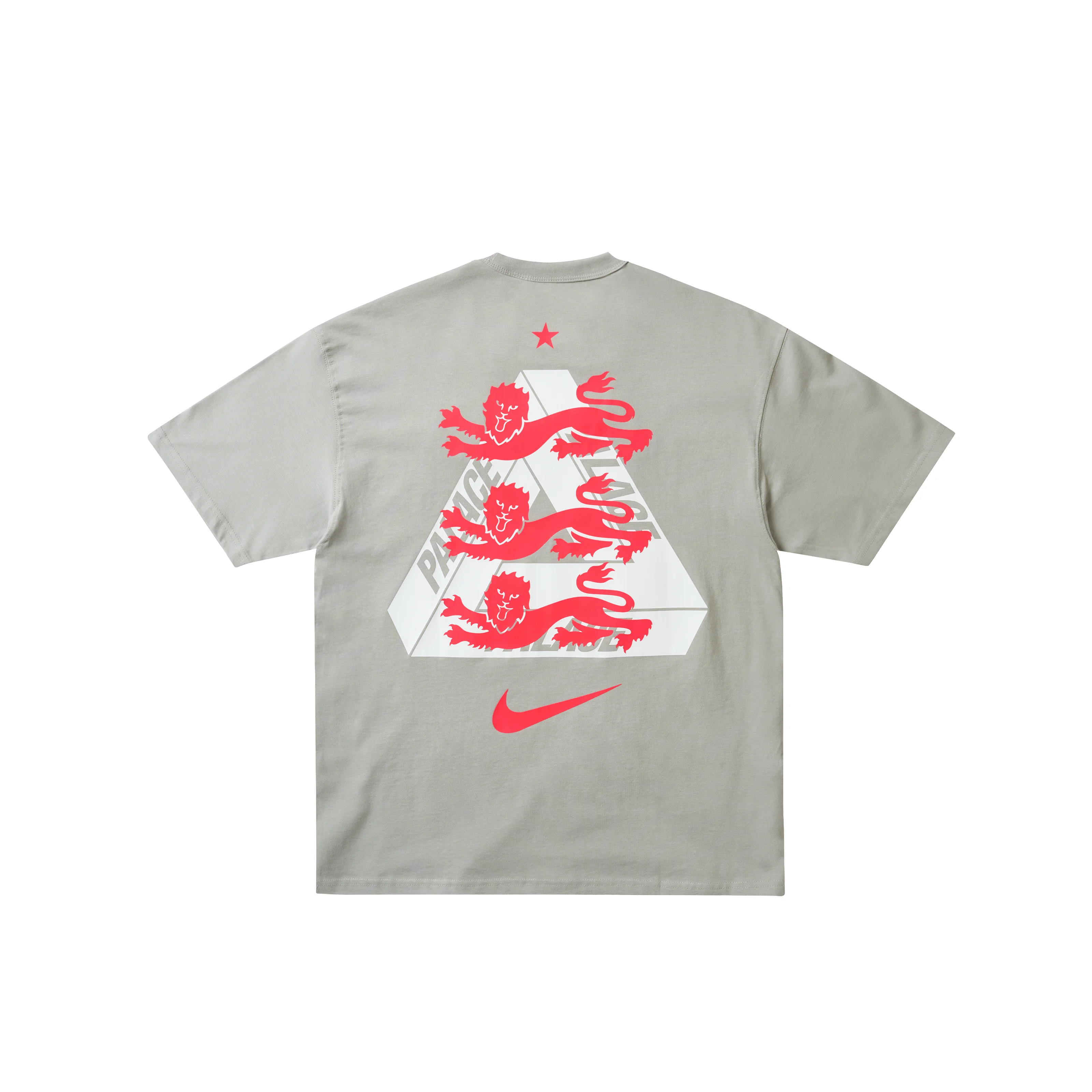 PALACE NIKE ENGLAND T-SHIRT PEWTER GREY - 1