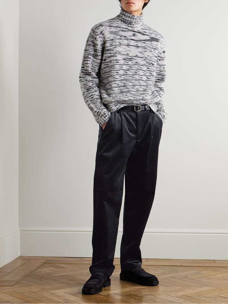 Oliver Spencer Morton Straight-Leg Pleated Cotton-Corduroy Trousers outlook