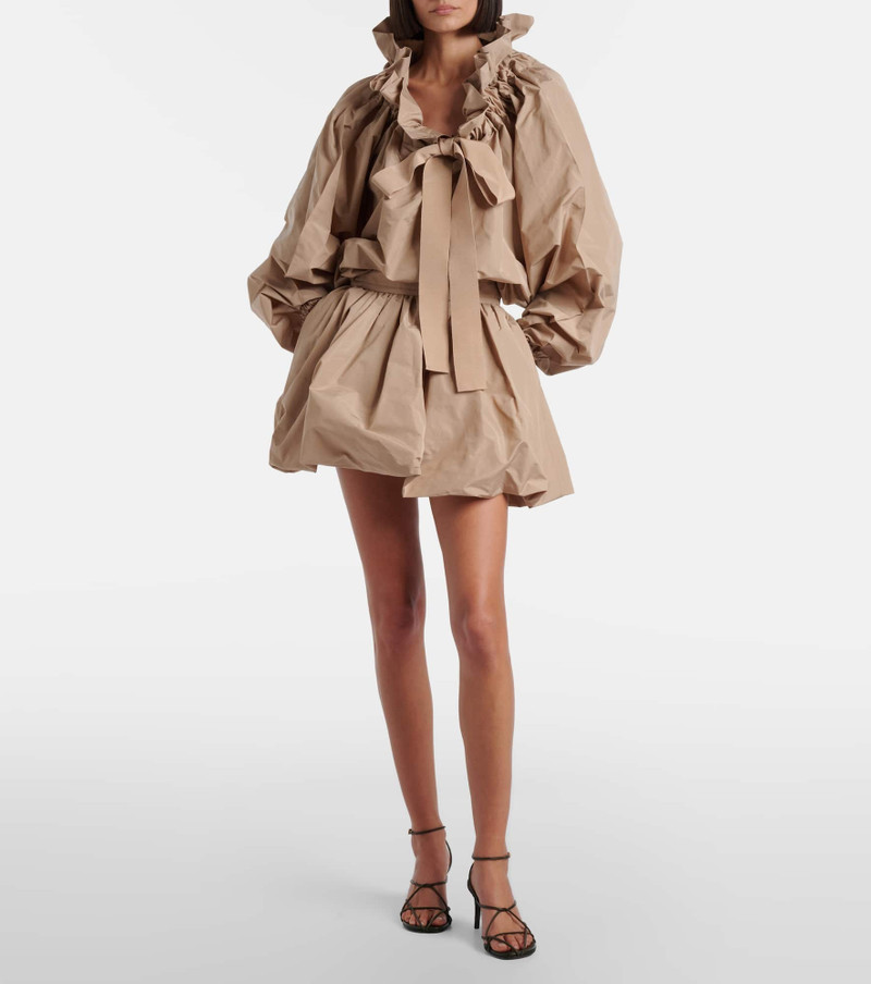 PATOU Gathered faille miniskirt outlook