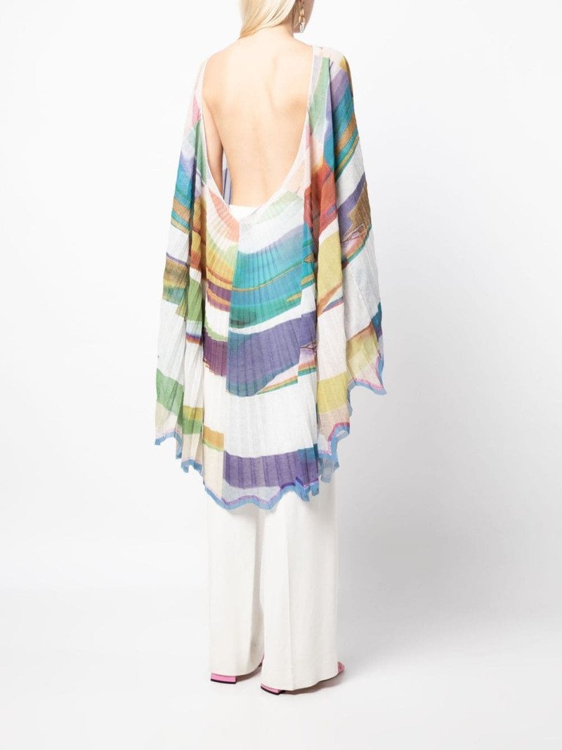 Manifest abstract-print draped tunic 4
