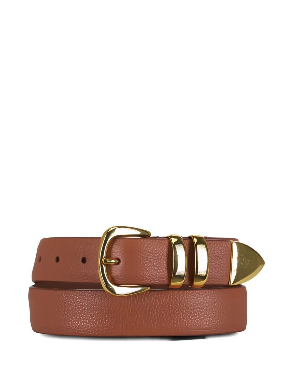 textured buckle belt - 1