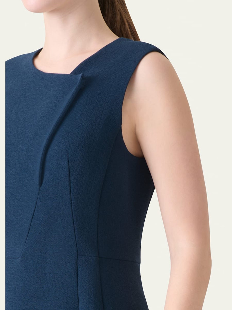 AKRIS Double-Face Wool Crepe Sheath Dress outlook