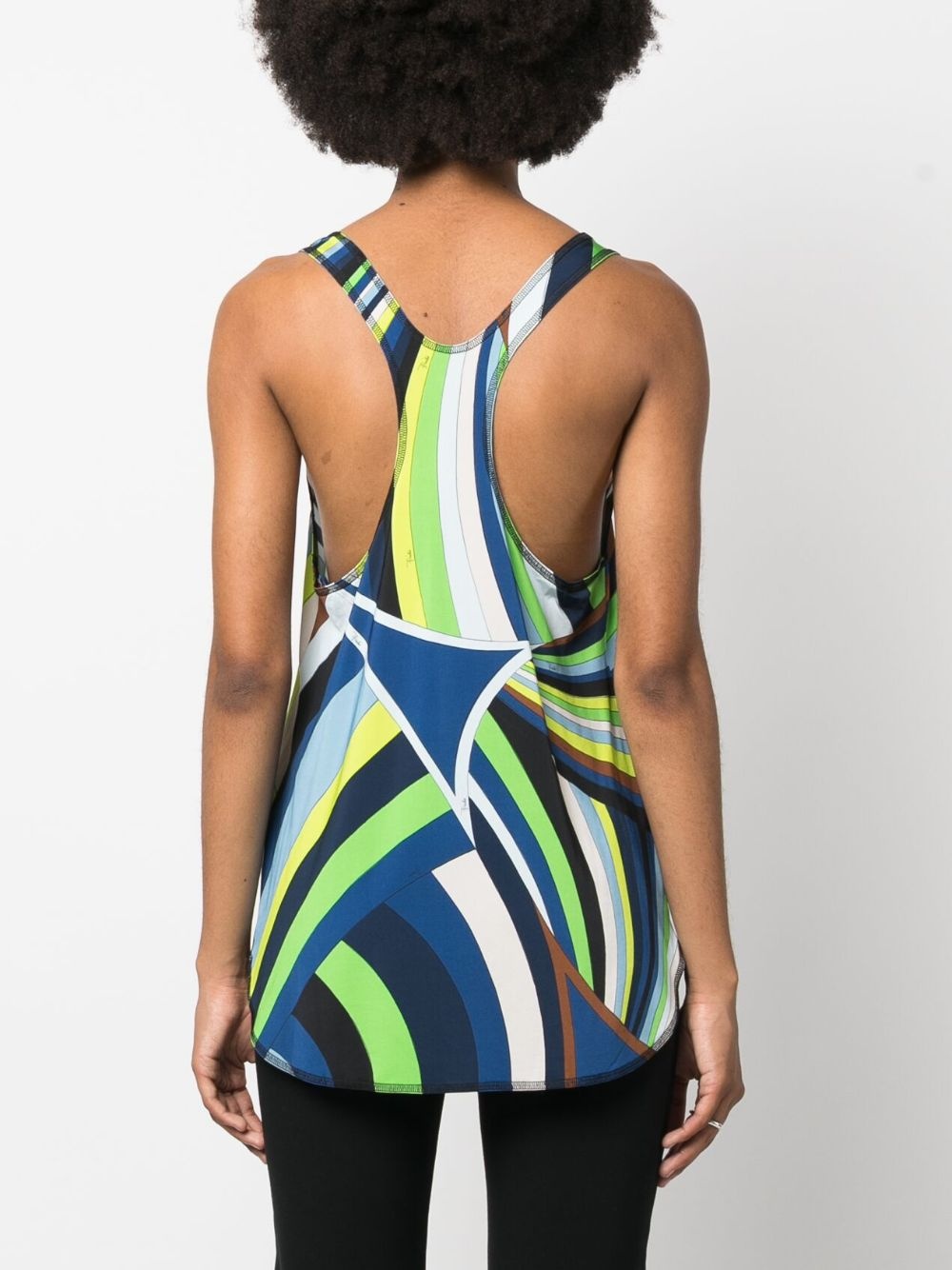 Iride-print sleeveless tank top - 4