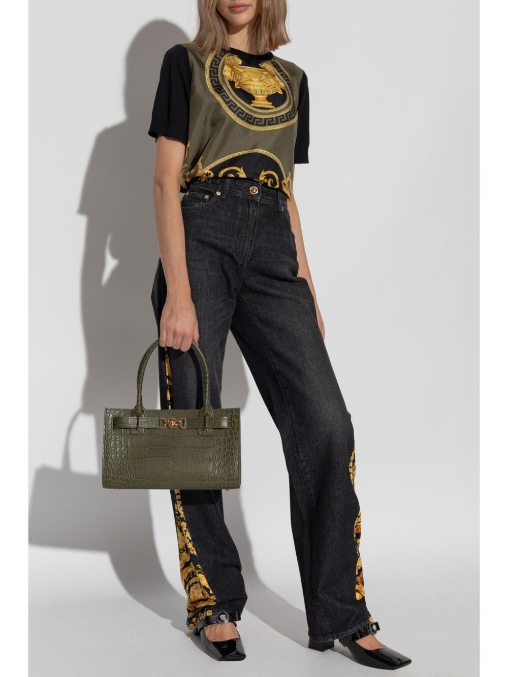 Barocco-panel jeans - 2