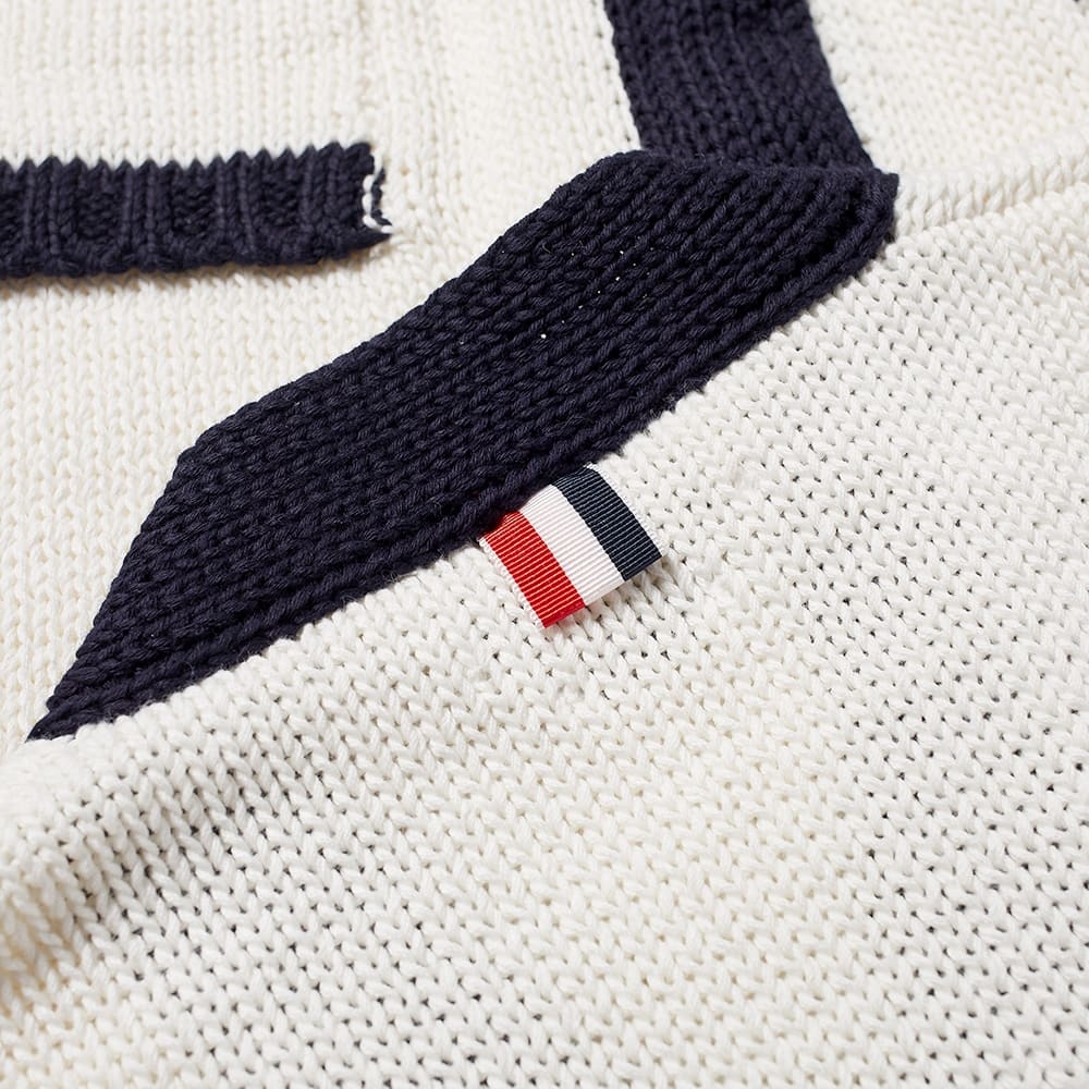 Thom Browne Engineered Stripe Intarsia Chunky Cardigan - 4