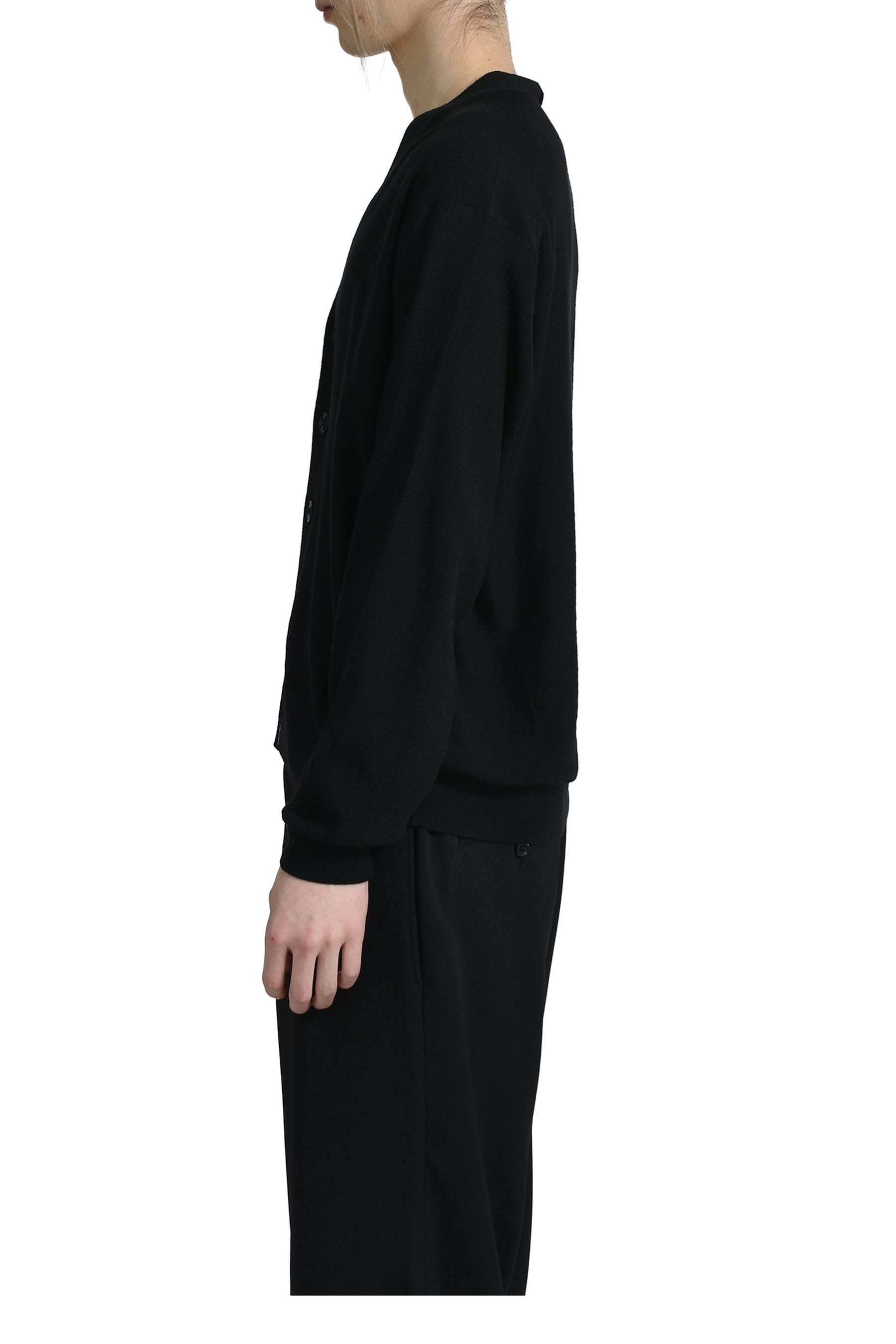 RELAXED TWISTED CARDIGAN / BLK - 3