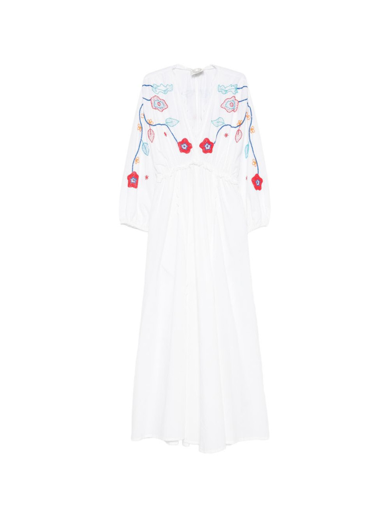 floral-embroidered cotton maxi dress 1