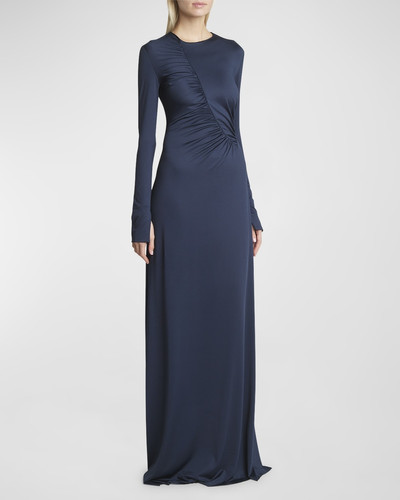 Victoria Beckham Ruched Detail Long-Sleeve Gown outlook