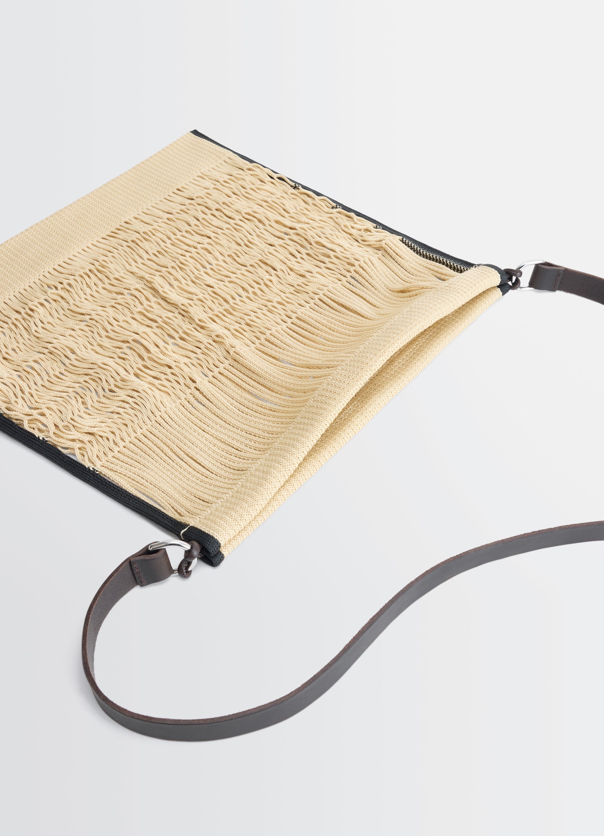 LARGE CROSSBODY FILT NET SHOPPING BAG - 4