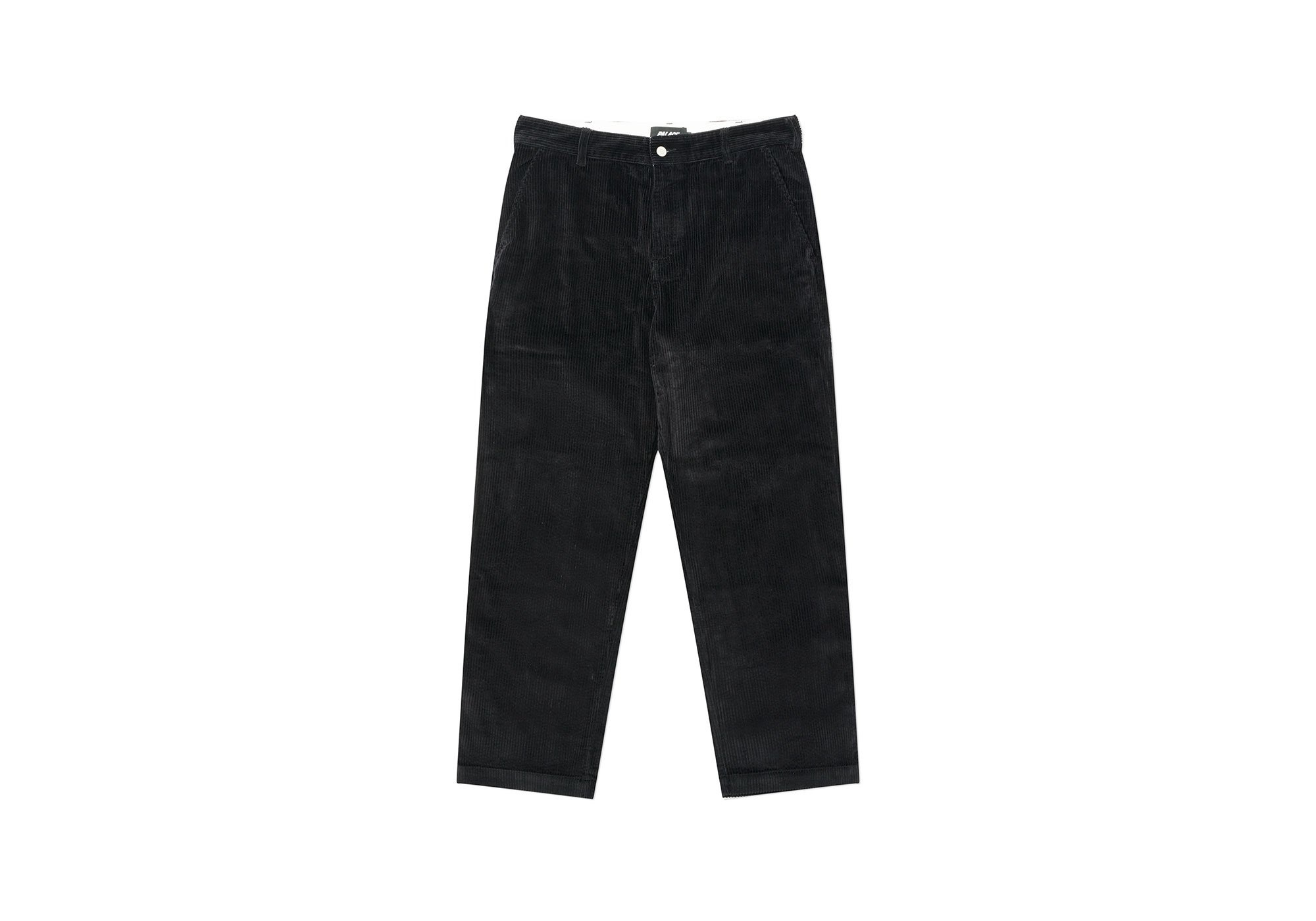 CORD PLAIN PANT BLACK - 1