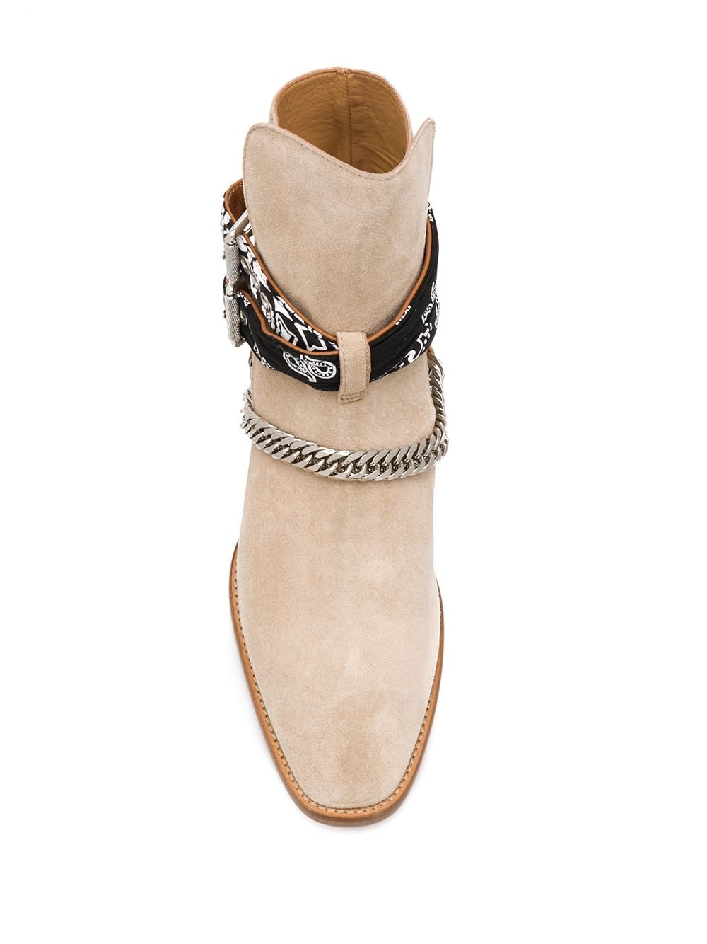 bandana buckle ankle boots - 4