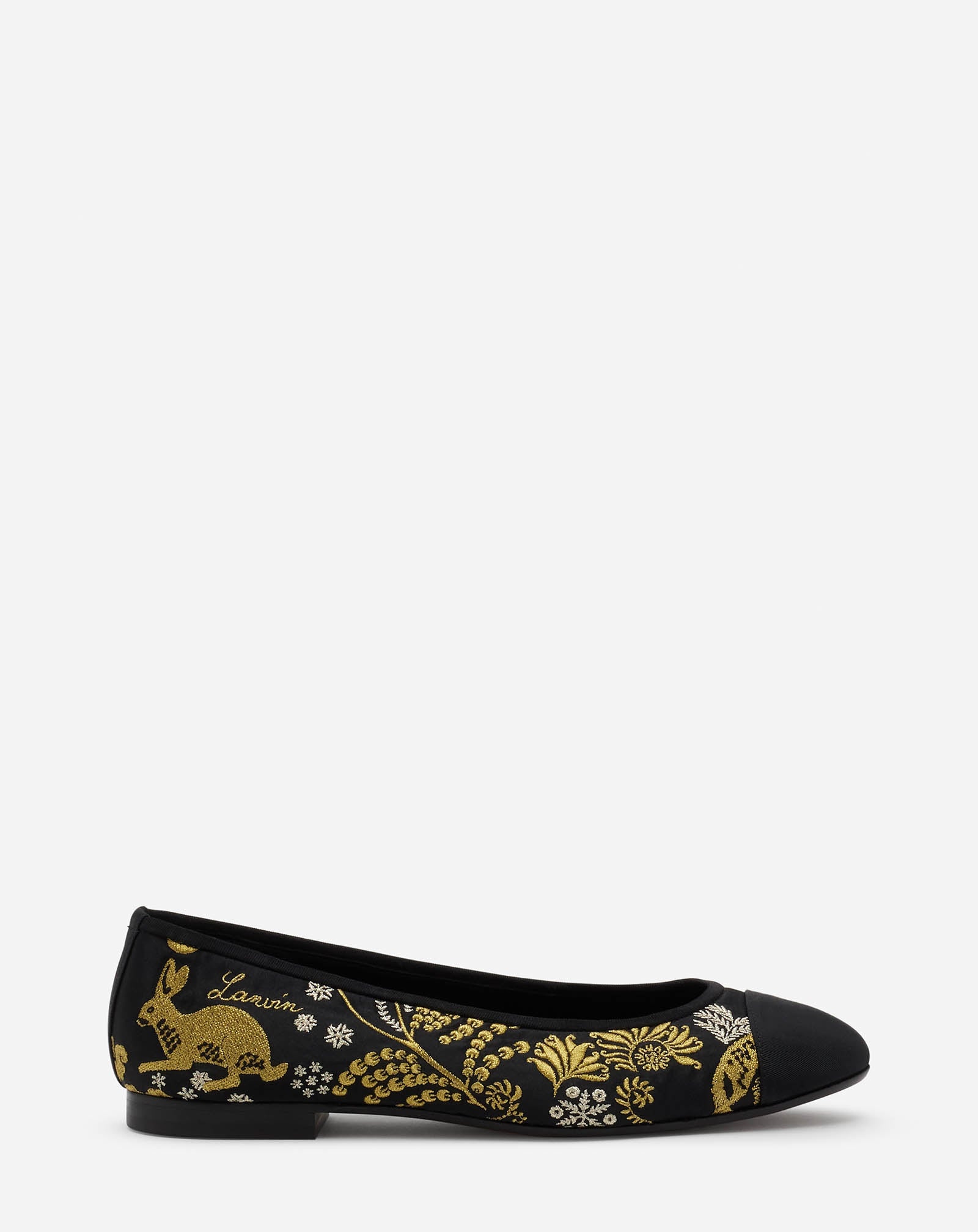 CLASSIC BALLET PUMPS WITH HERITAGE RATEAU EMBROIDERY - 1
