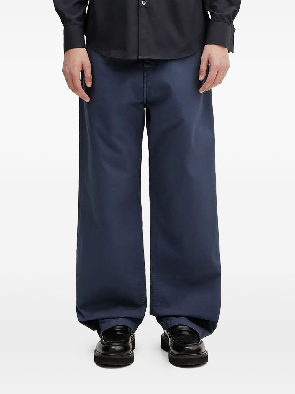 pocket-detail wide-leg trousers - 1
