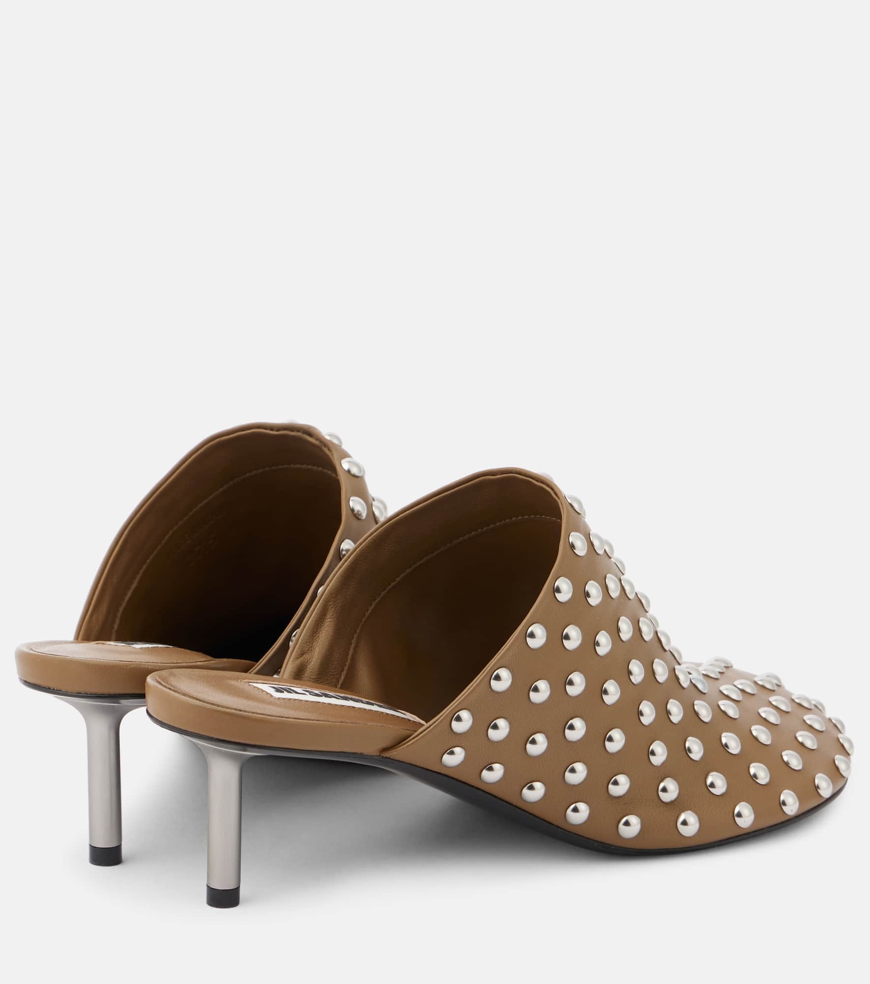 Studded leather mules - 2