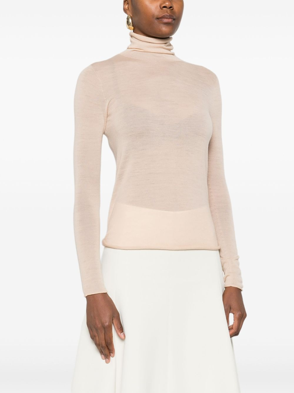 turtleneck long-sleeves T-shirt - 3