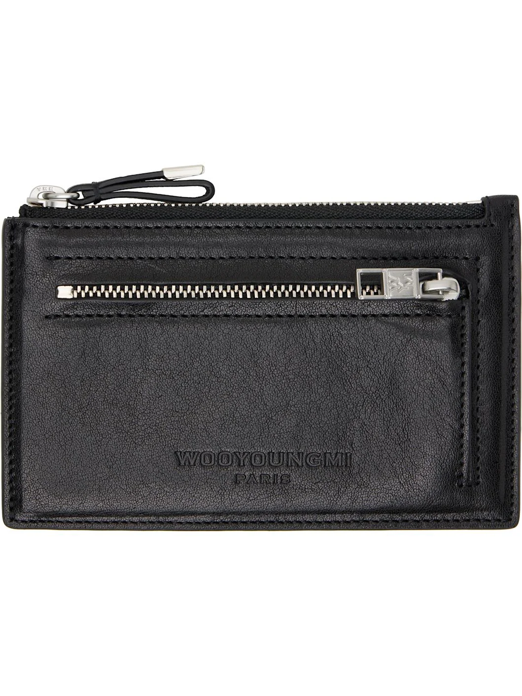 Black Leather Card Holder - 1