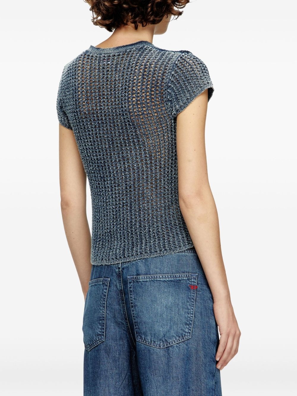 M-Rez knitted button-up cardigan - 4