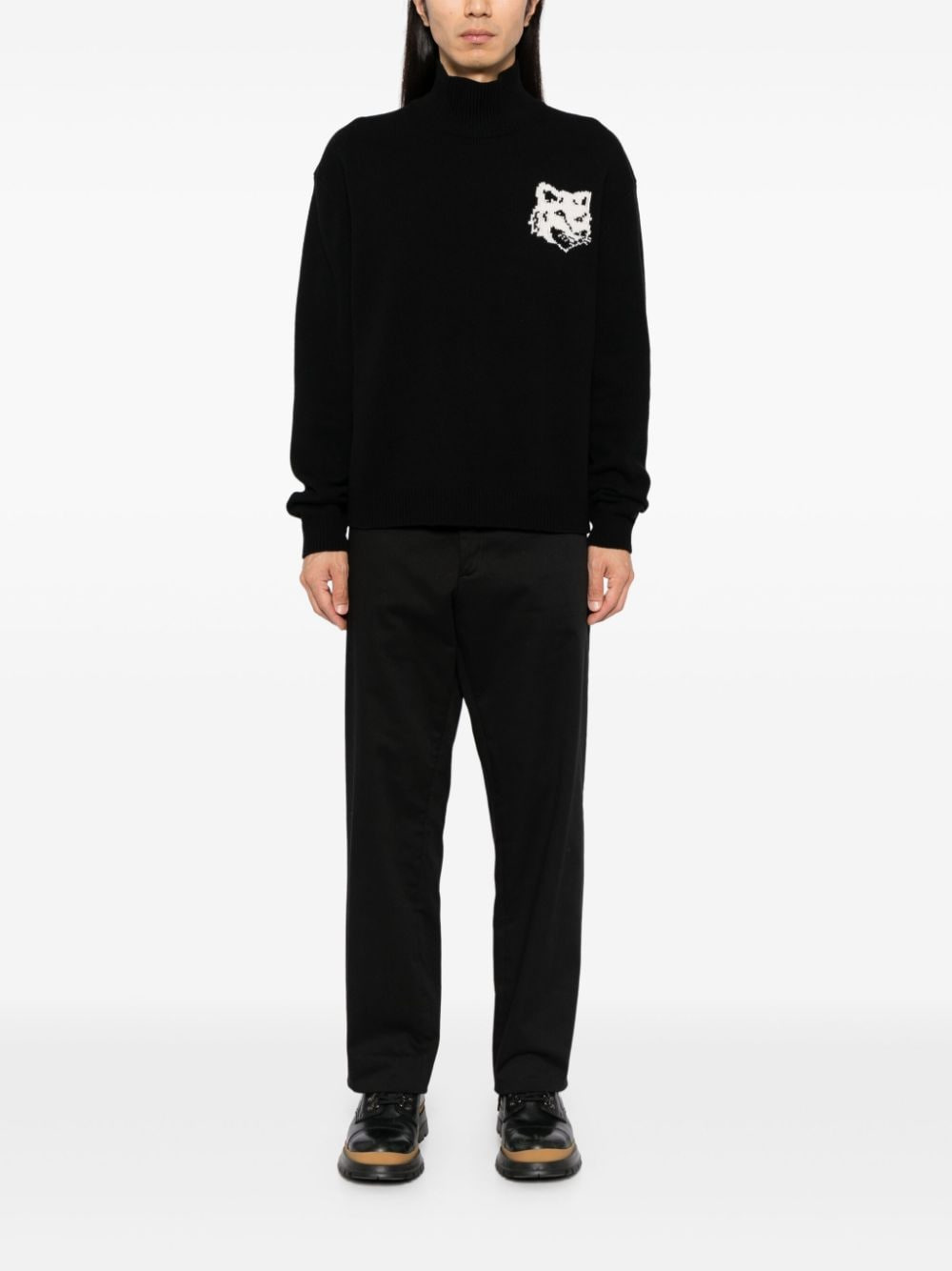 Fox Head Wool Jumper - 3