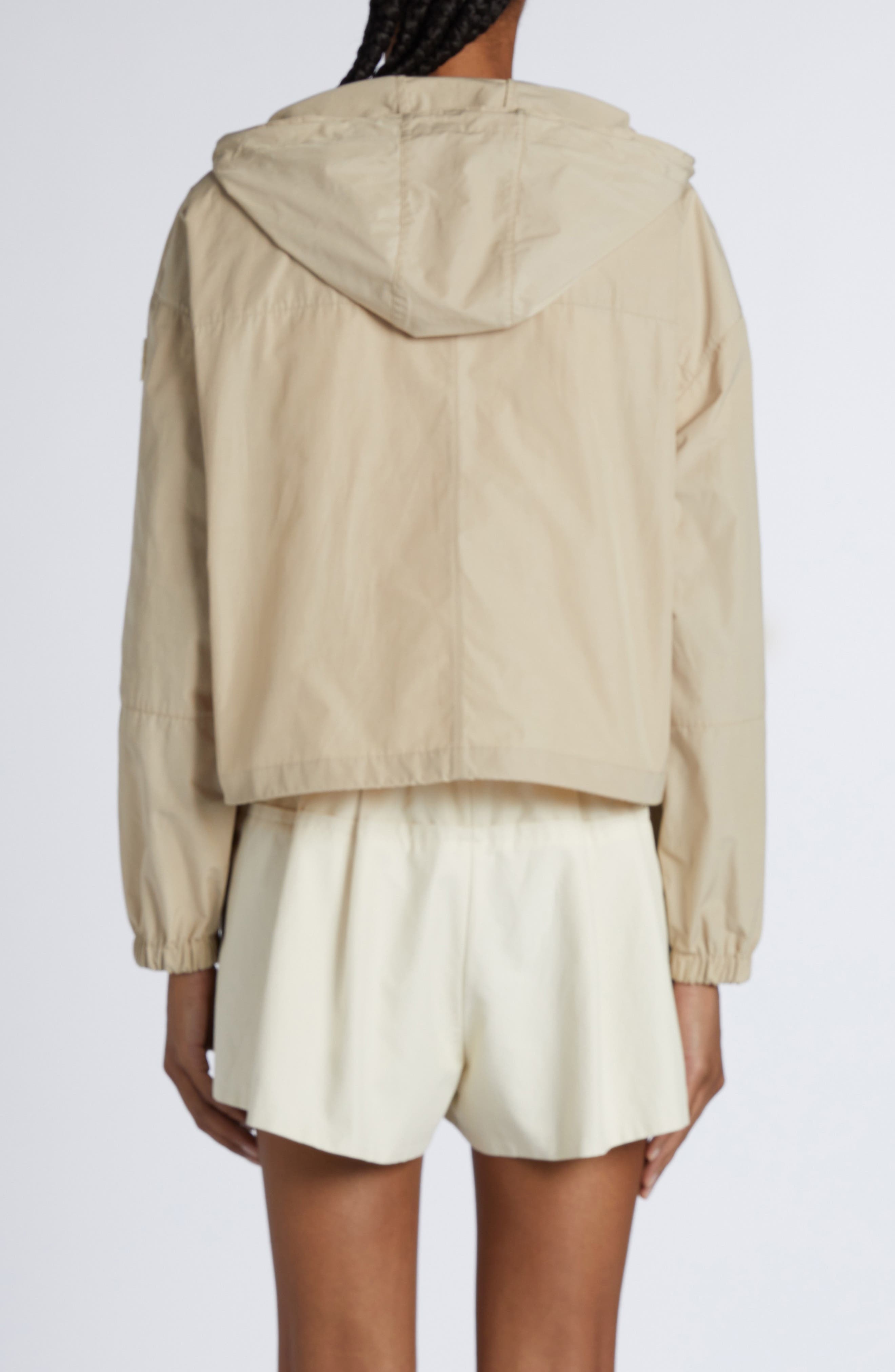 Moncler Sauvan Water Repellent Short Jacket in Beige at Nordstrom - 3