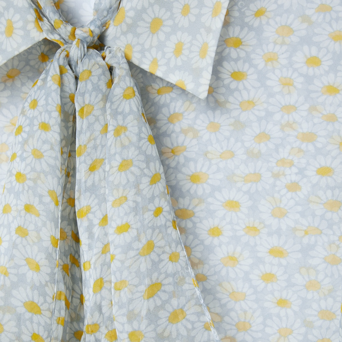 Printed silk chiffon shirt - 7