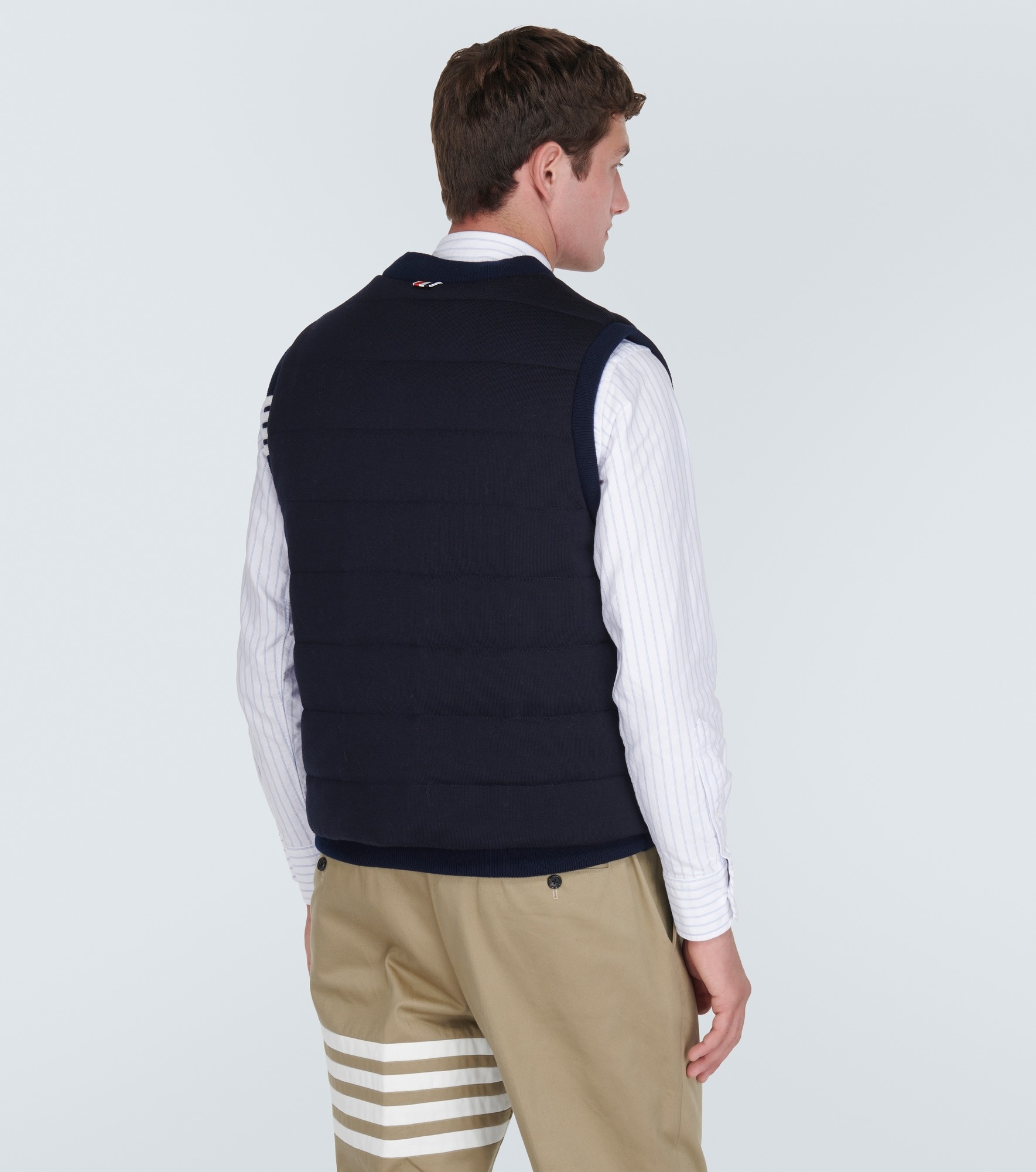 Reversible wool and down vest - 4