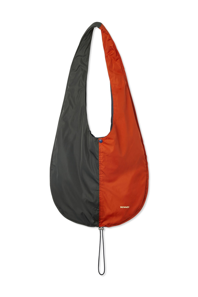REVERSIBLE UFO BAG / orange & grey 1