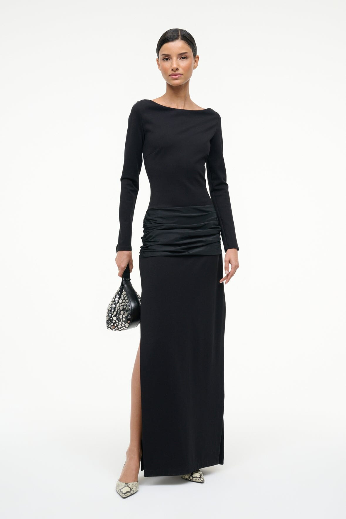 STAUD HOLLAND DRESS BLACK - 2