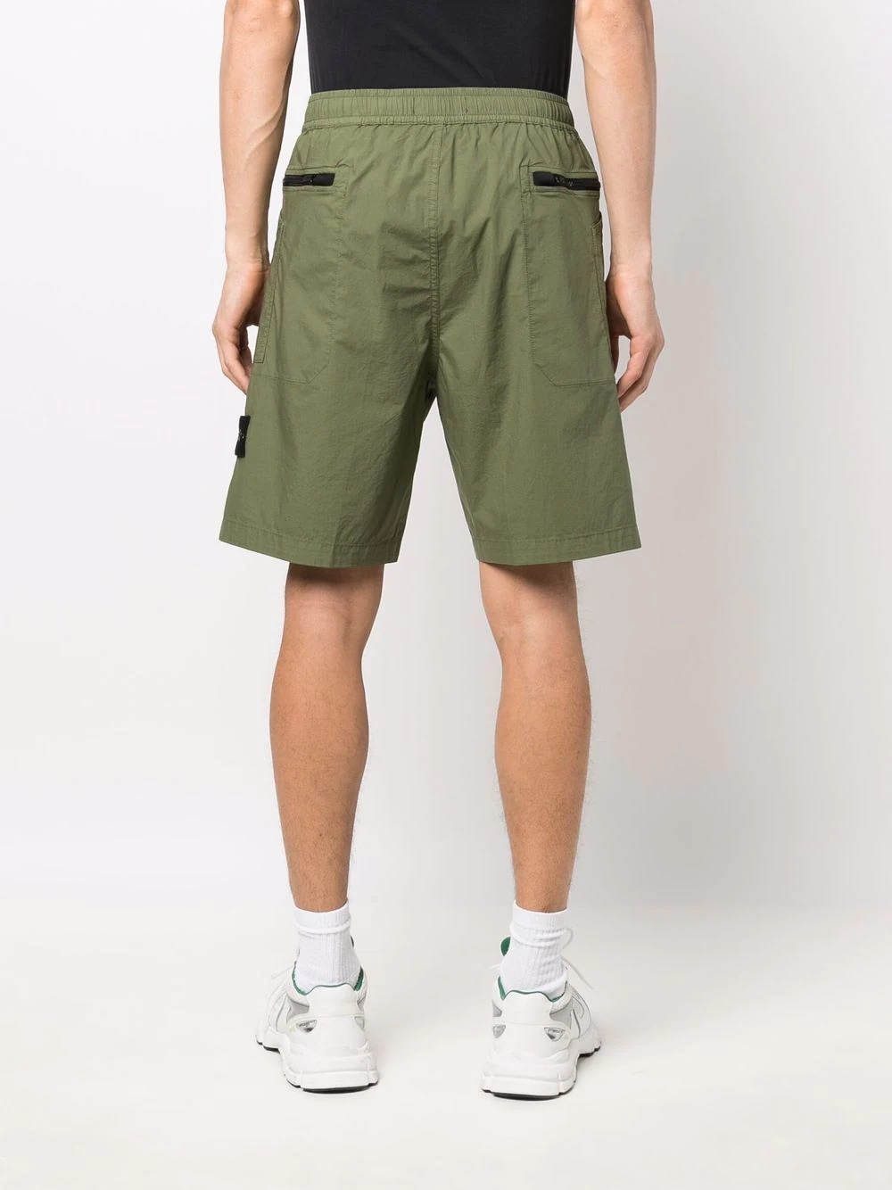 Compass-patch Bermuda shorts - 4