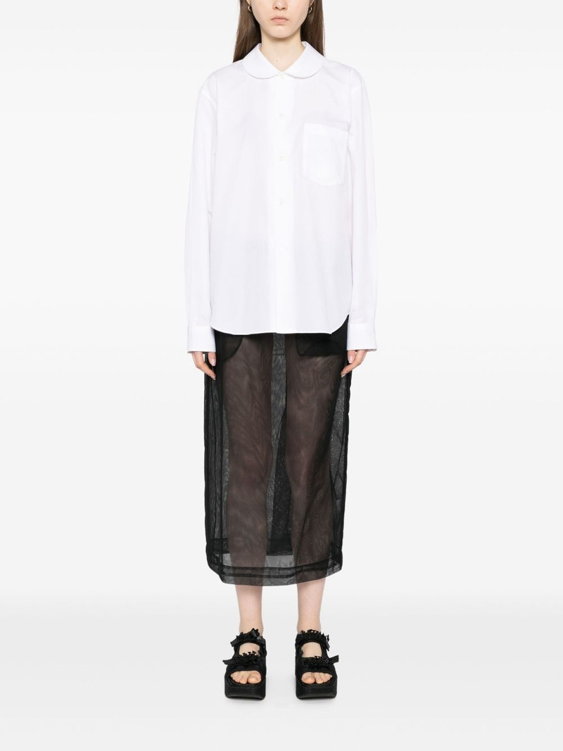 BLACK COMME des GARÇONS Peter Pan collared shirt outlook