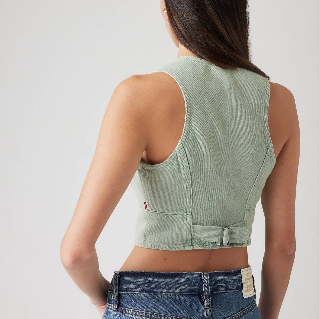 MONA DENIM CORSET TOP - 5