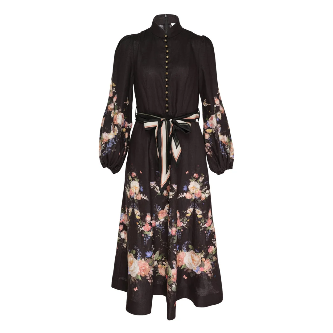 Valiant Button Midi Dress - 1