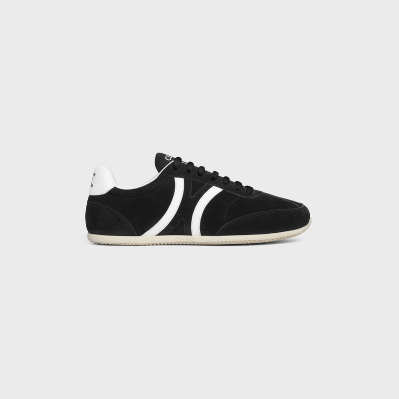 CELINE JOGGER LOW LACE-UP SNEAKER WITH TRIOMPHE in SUEDE CALFSKIN AND CALFSKIN 1