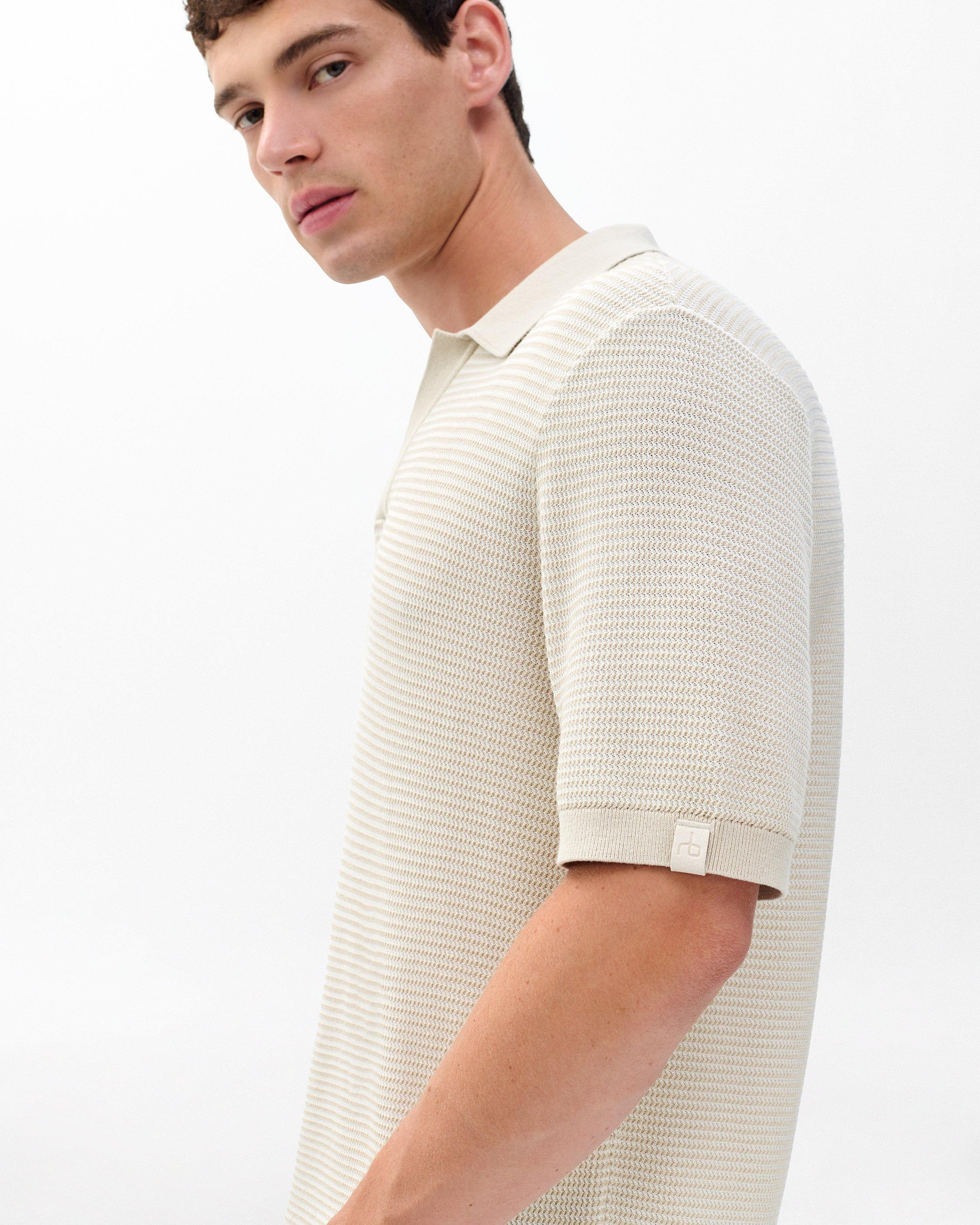 Harvey Knit Johnny Collar Polo - 5