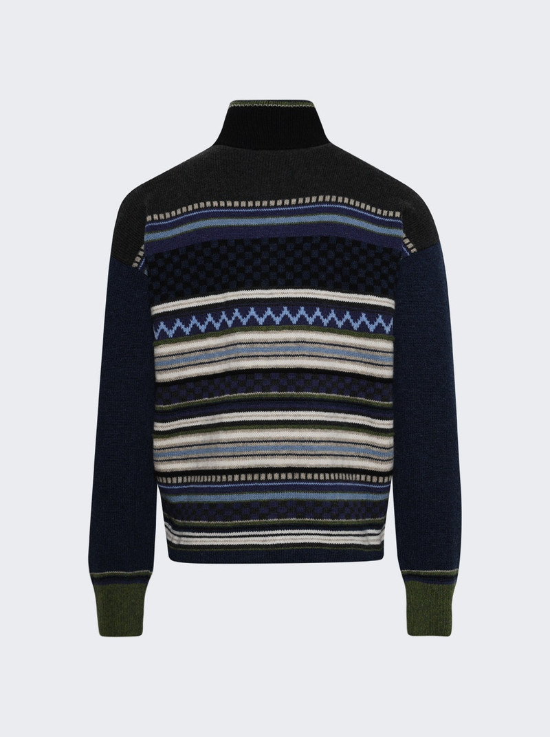 Marni Zip-up Cardigan Glass Blue outlook