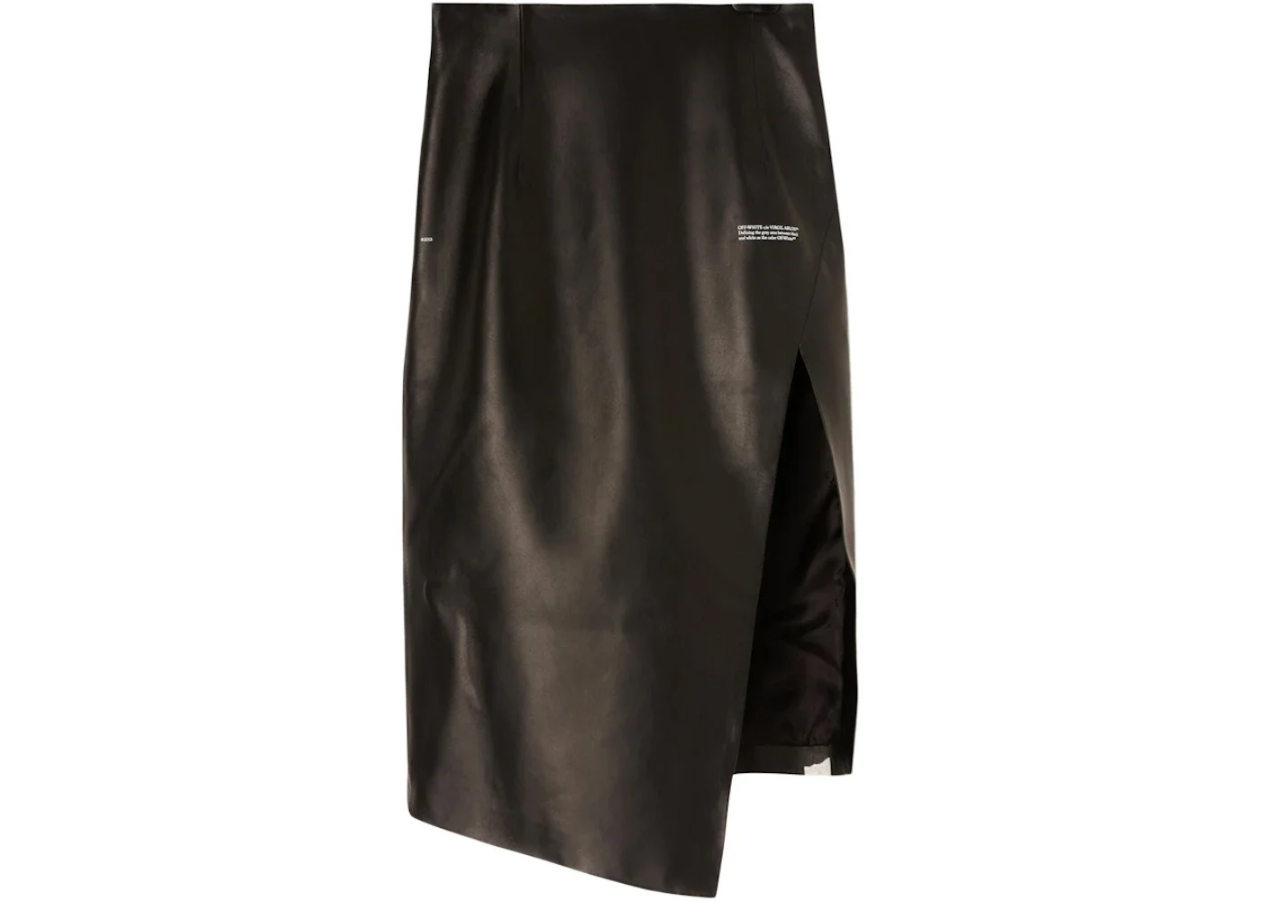 OFF-WHITE Corporate Midi Skirt Black - 1
